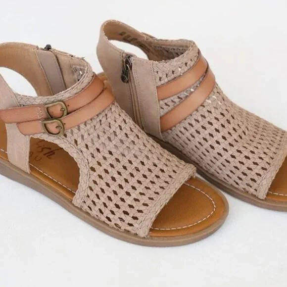 NIB Blowfish Woven Gladiator Flat Sandals Size 7.5 - Picture 3 of 3